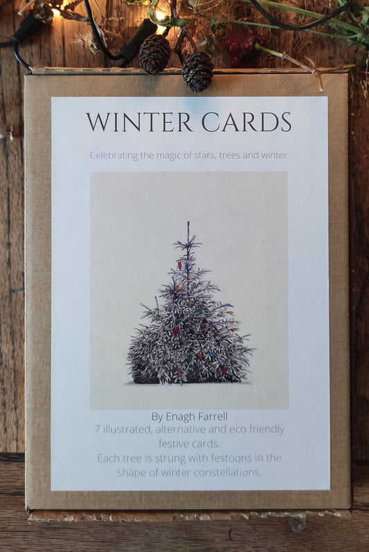 Winter Cards with trees by Enagh Farrell